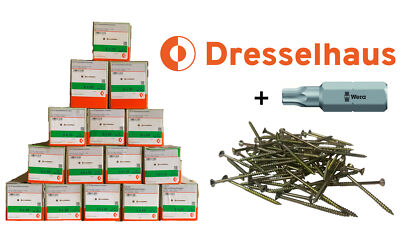 Spanplattenschrauben Dresselhaus JD79 verzinkt Torx Wera Bit Holzschrauben