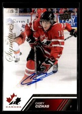2013-14 Upper Deck Team Canada Gold Signatures Casey Cizikas #109