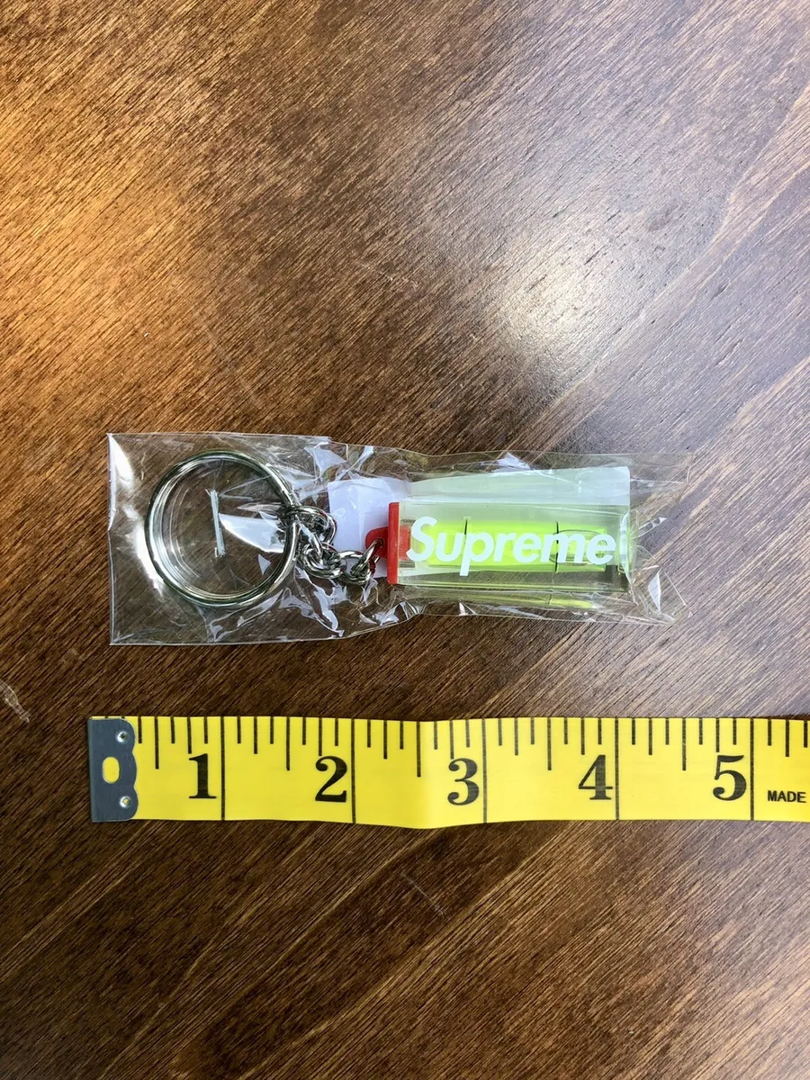 Supreme Level Keychain Neon OS Accessory FW18 Brand NEW Authentic