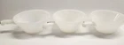 3 Vintage Fire King Anchor Hocking White Milk Glass Soup Bowl with Handle