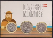 DENMARK DANISH SET OF 6 PROOF COIN SET ISSUED IN 1983  HANDELSBANKEN
