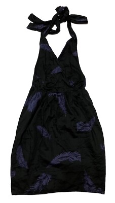 slim fit dress slacks Unique Vintage Black Criss Cross Halter Rita Flare Dress main image 0