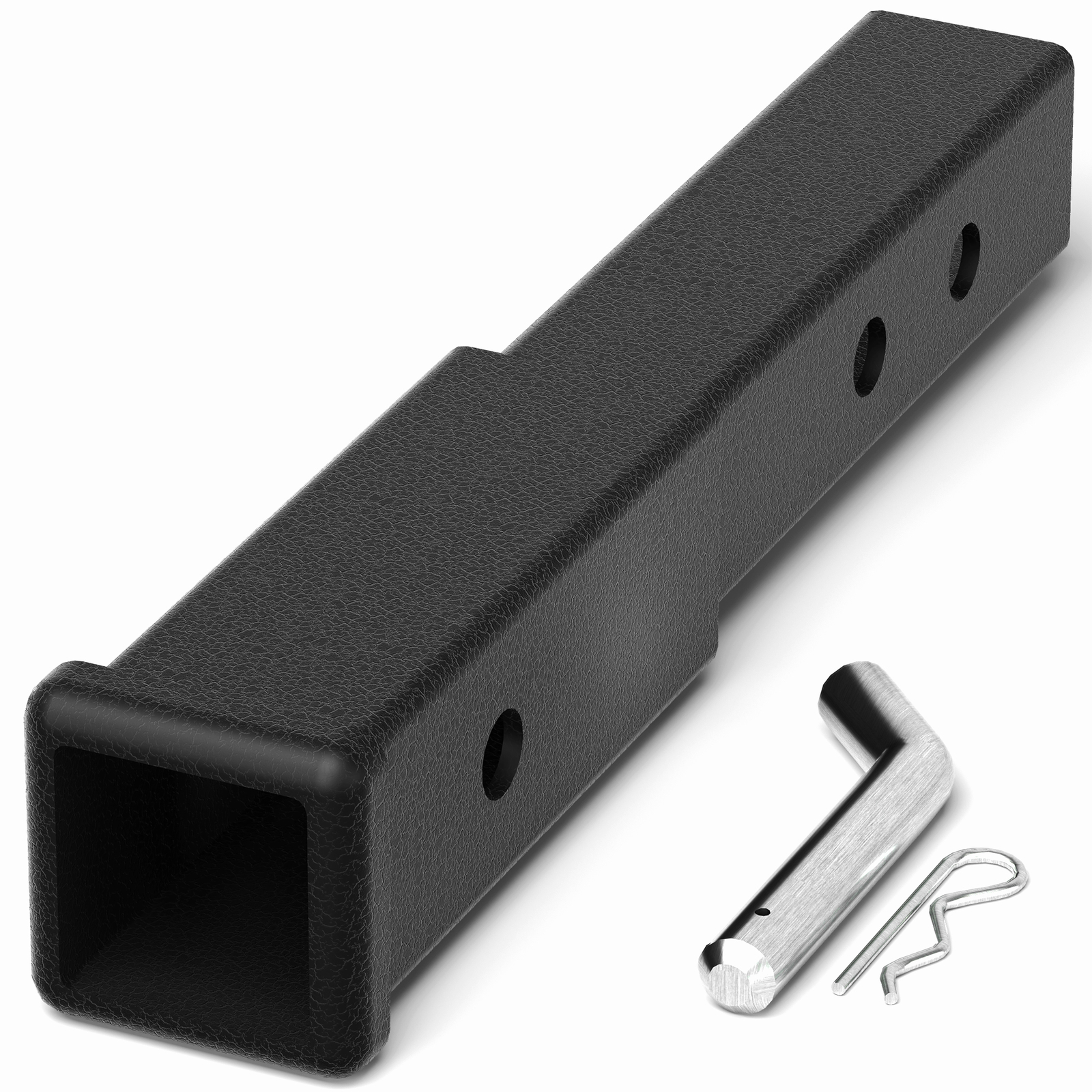 3500 LB Dual 2" Trailer Hitch Receiver Rise-Drop Adapter Extender ...