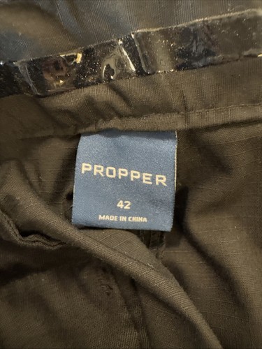 Propper Men’s Cargo Lightweight tactical Shorts Black Canvas Telflon RN# 89706 - Picture 5 of 12