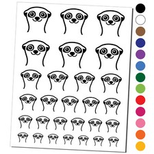 Peeking Meerkat Temporary Tattoo Water Resistant Set