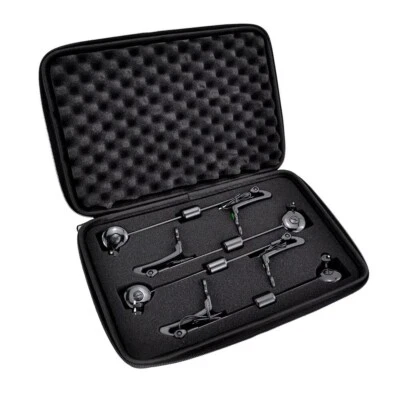 HRISI HIRISI Bissanzeiger SWINGER Set elektrisch LED Bite Arlarm mit BOX 4 Stück