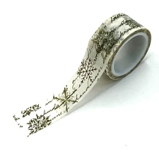 Christmas Snowflake Vintage Style Wide Washi Tape Scrapbooking Cardmaking