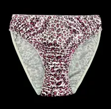 Second Skin Satin Hipster Panty Pink Animal Print S