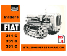 Trattore FIAT 311C 331C 351C Manuale officina Istruzioni riparazione assistenza