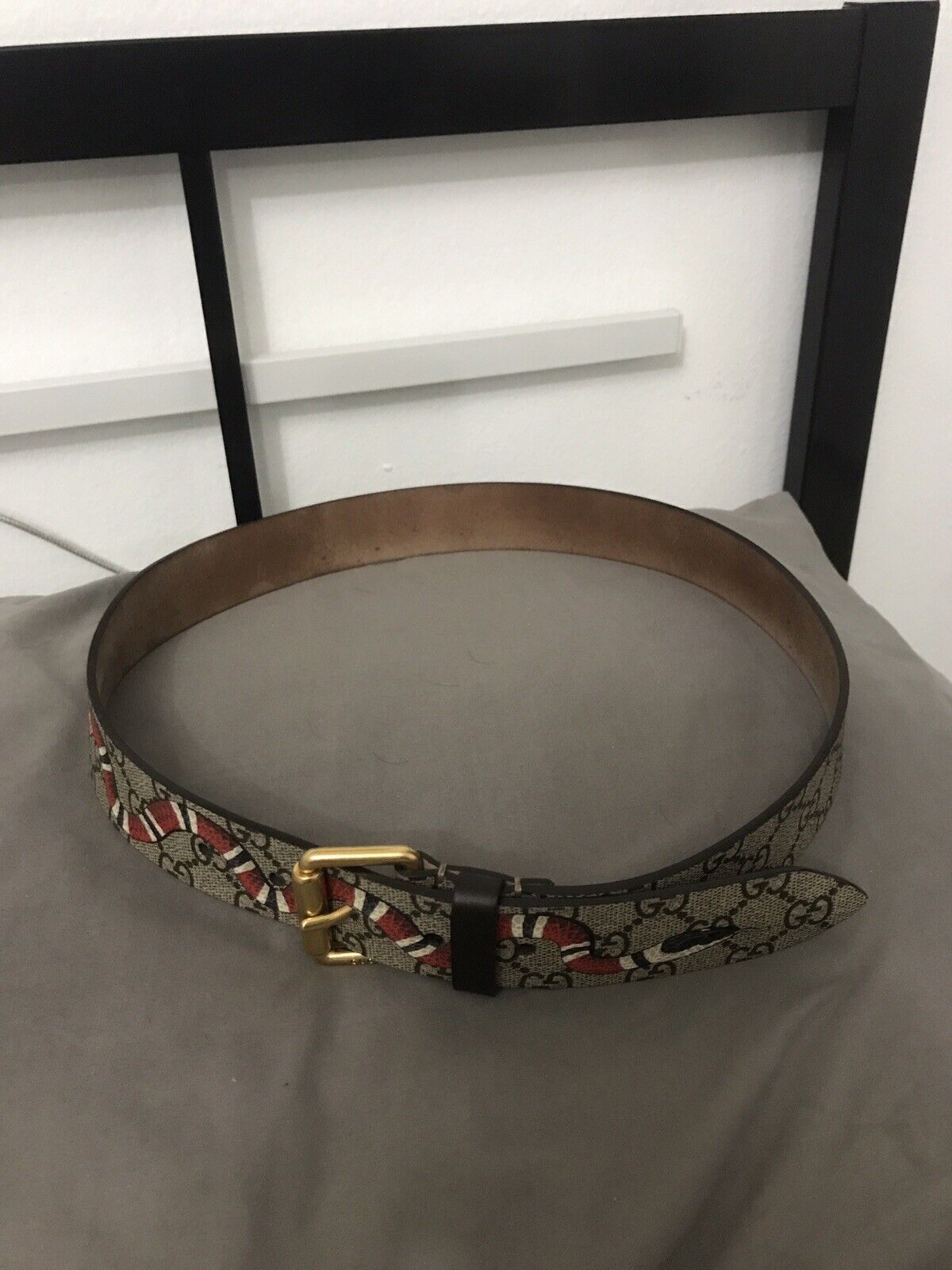 Gucci Belt Supreme Kingsnake Brown