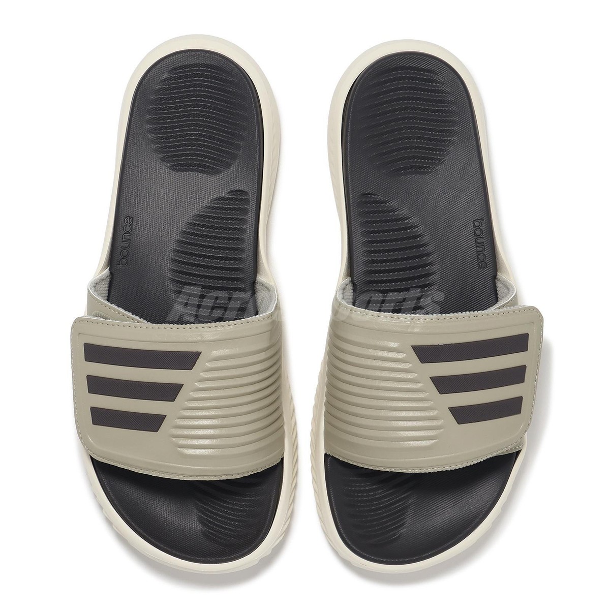 ★adidas★ALPHABOUNCE SLIDE 2.0★送料・関税込み★追跡可 adidas Alphabounce Slide 2.0 Comfort Beige Olive Men Unisex
