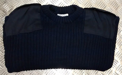 Commando Marine Pullover Wollmix RN Pulli British Navy Blau Farbe Rundhals