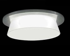 Lightolier Vetro Downlight 7" Angled Double Opal Glass Accessory Satin Aluminum