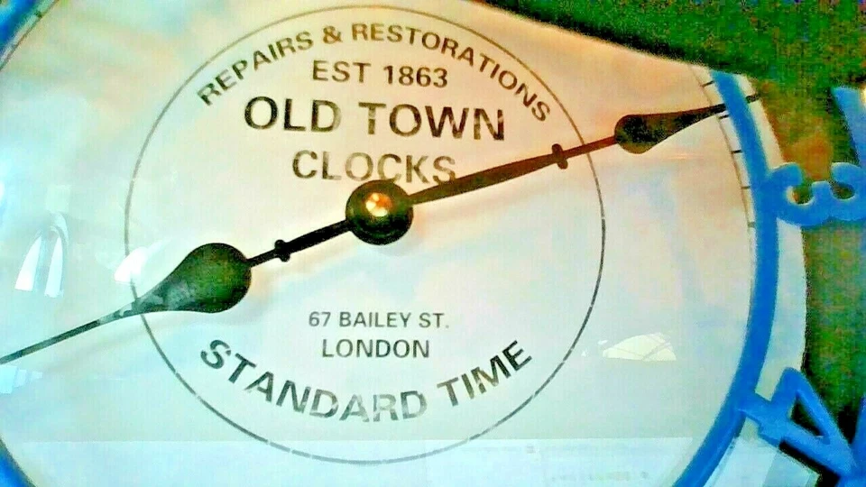 LONDON " OLD TOWN CLOCKS " DESK CLOCK METAL 10" - Image 4 of 4