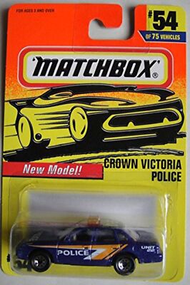 MATCHBOX NEW MODEL! CROWN VICTORIA POLICE #54 OF 75 VEHICLES UNIT 22