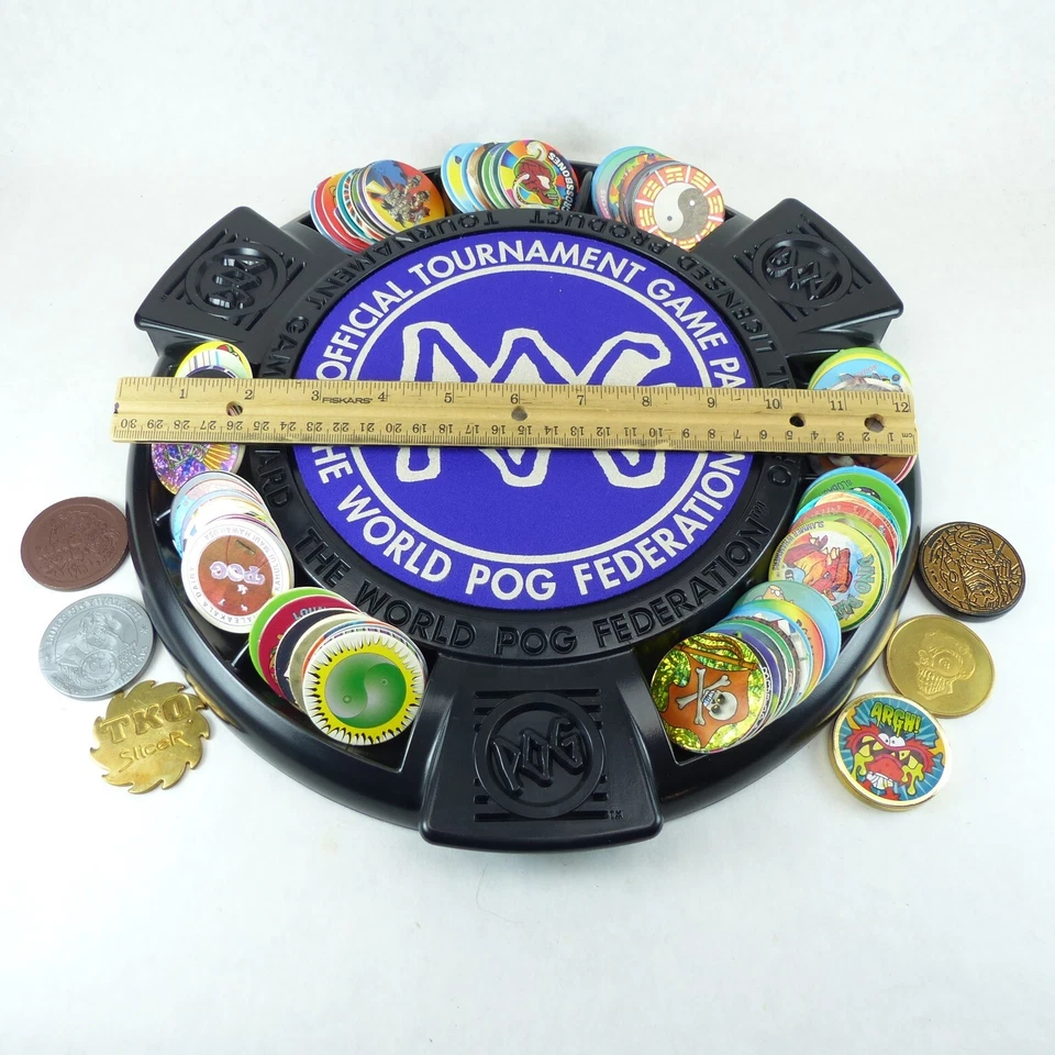批量 100 件 Pogs,6 个 Slammers,即用锦标赛游戏板和垫 — 第 4/4 张图片