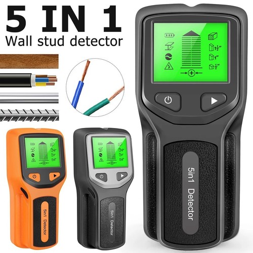 LCD Display Electronic Stud Finder Sensor Portable 5 in 1 Wall Scanner Detector