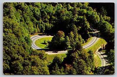 Tennessee Great Smoky Mts. National Park US 441 The Loop Over Postcard, K29