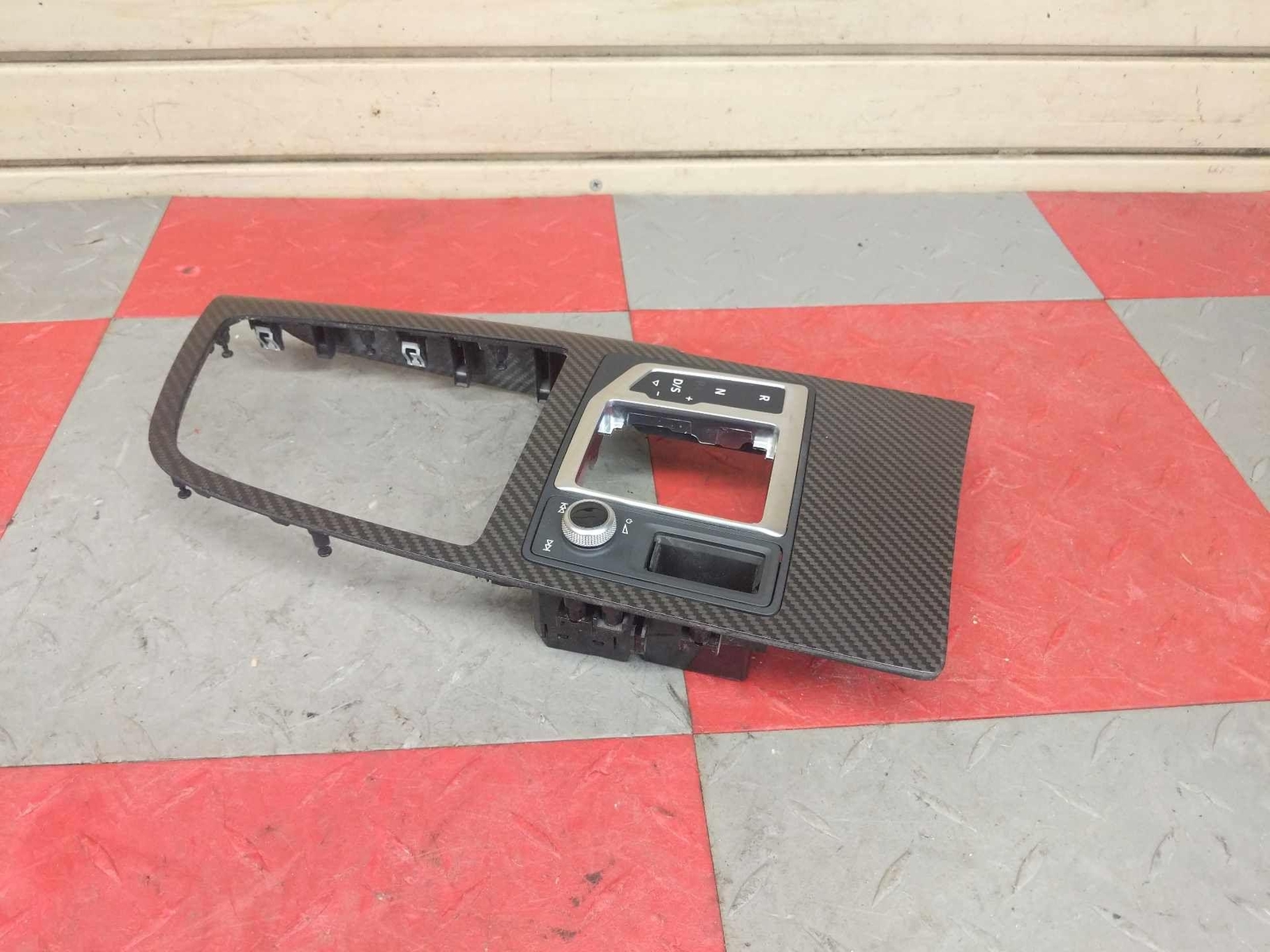 2017 Audi R8 Plus OEM Center Console Trim Carbon Fiber Insert P/ 4S1857130C