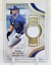 2021 Topps Tier One AUSTIN MEADOWS Jersey Relic Card #'d 319/399 TB RAYS