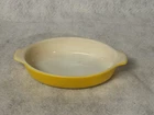 Pyrex Yellow Pixie 700 Small Casserole Au Gratin Dish 10oz Vintage