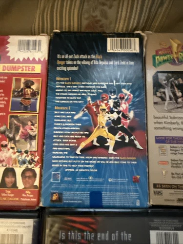 Lot Of 6 Power Rangers VHS Slip Clamshell Galaxy Black White Magna Titanium - Picture 10 of 20