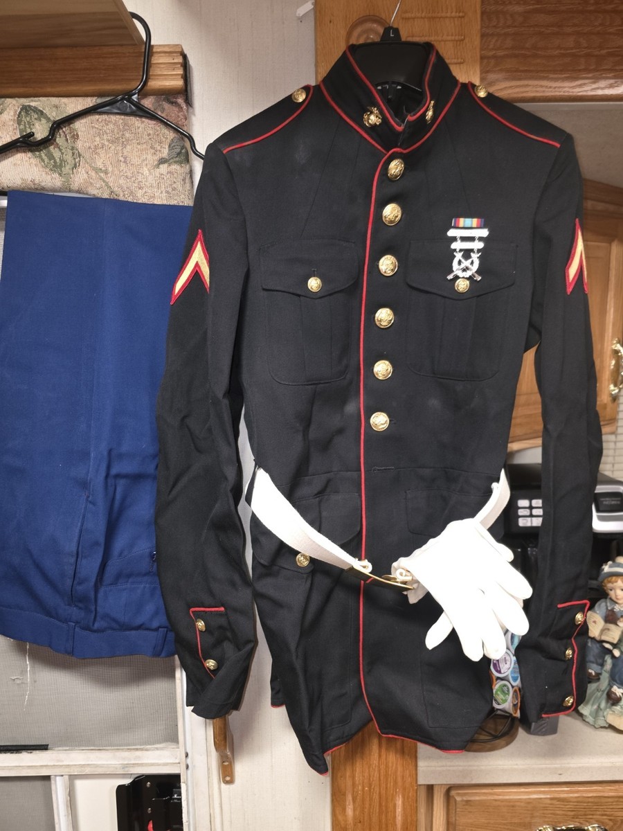 green emerald velvet dress Original U.S. Pre-WWII Marine Corps Dress Blue Uniform Set