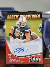 2021 Panini Chronicles Draft Picks Threads Rookie Signatures Tony Poljan Auto
