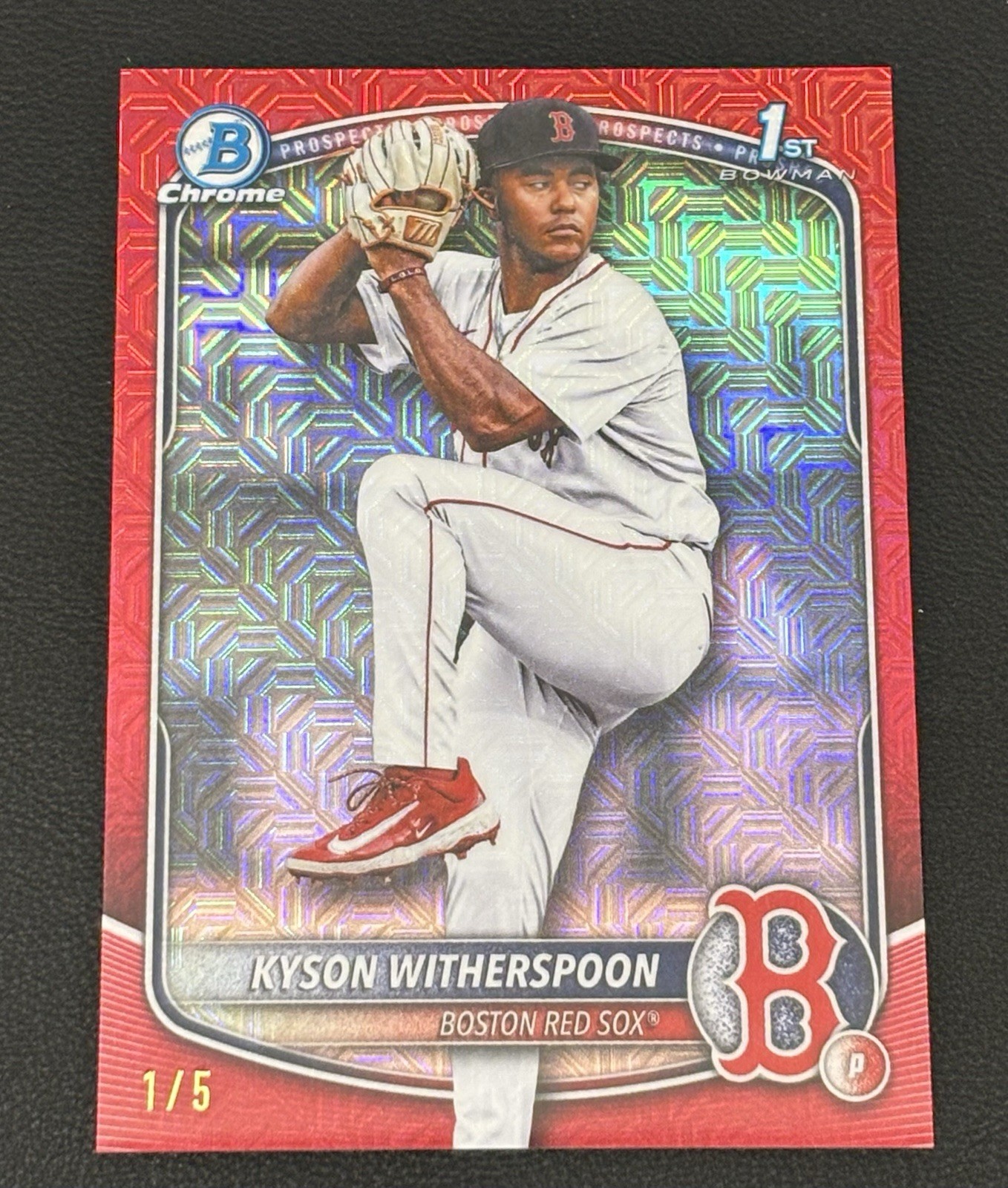 2025 Bowman Draft Chrome BDC-29 Red Mojo /5 Kyson Witherspoon 🔥1st on Print🔥