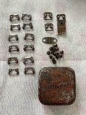 Antique Vintage Metal Buckles Clasps Suspende...