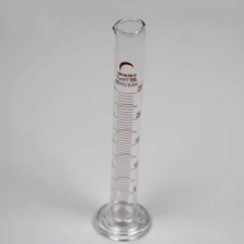 25ml Transparent Graduated Measuring Cylinder Chemistry Laboratory Glassware