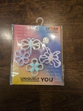 Uniquely You Crocs Jibbitz Shoe Charms Dragonfly and Flowers 5 Pcs 