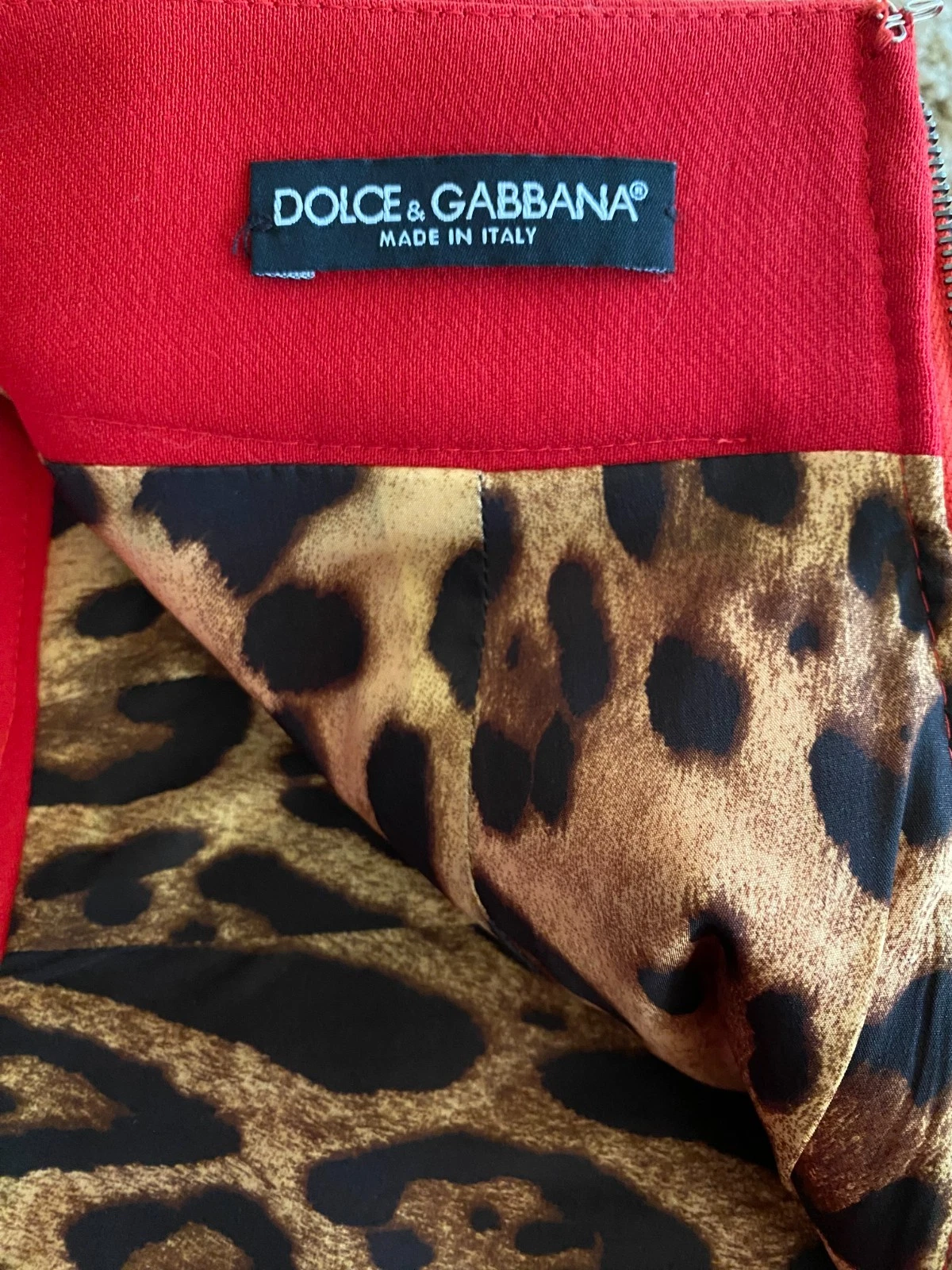 Dolce Gabbana — Dolce&Gabbana Red Pencil Skirt NWOT Size IT40 (US 4) $350.