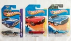 Hot Wheels 63 Ford Mustang II Concept, 71 Mustang Boss 351, 69 Shelby Gt-500