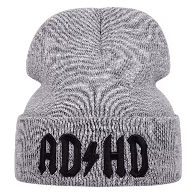 Funny Humorous Stylish Cozy AD HD Beanie