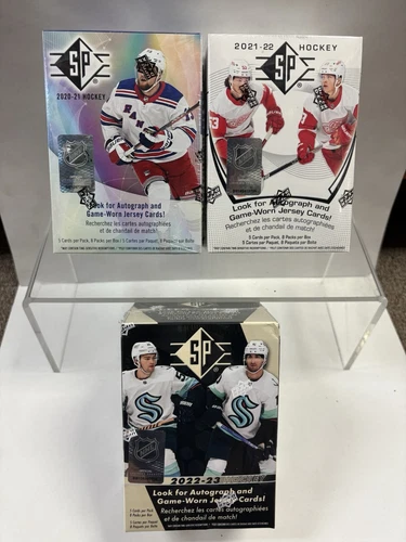 Lot of 3 Upper Deck SP Hockey Factory Sealed Blaster Boxes 2020-23 New