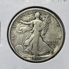 1916 D Silver Walking Liberty Half Dollar Coin