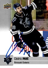 Cedric Pare - Signed 2019-20 Upper Deck CHL Card #120