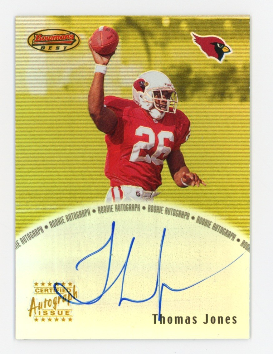Thomas Jones Bowman's Best Certified Autograph #BBTJ Certified Autograph