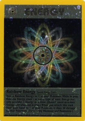 Moderately Played Rainbow Energy - Promotional Pokemon League & Championship Car