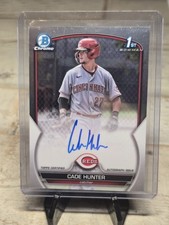 2023 Bowman Chrome Cade Hunter (RC) Prospect Autographs #CPA-CH Cincinnati Reds