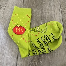 McDonald  s Grinch Meal Green Socks 2025