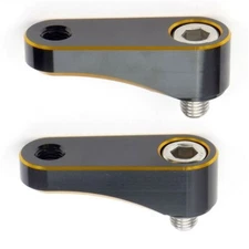 Pair 10mm Gold Mirror Riser Extender Universal Fit  Motorcycle  12-2245g