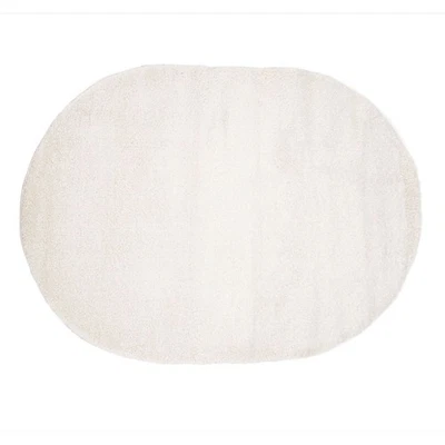 Tapis Déco Ovale "Walter" 240x340cm Blanc - Photo 1/4