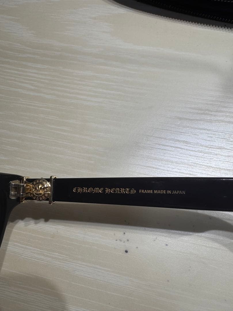 CHROME HEARTS SPLAT-A BK-GP Glasses AUTH thumbnail 6