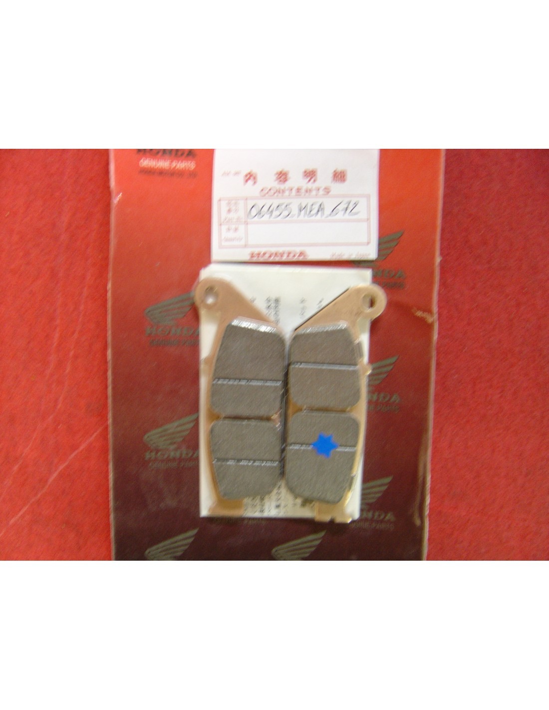 Jeu de plaquettes de frein AV VT750C 06455-MEA-672 pour longues balades