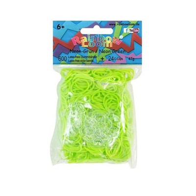 Rainbow Loom  Gummibänder Neon-Grün bzw. Hellgrün