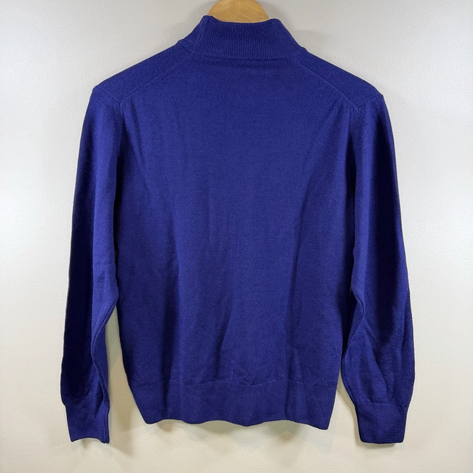 Acogedor suéter Preppy Bloomingdale’s Petite Concepts 100 % lana merino talla pequeña Foto 2 de 4