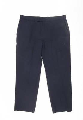 Schwarze Anzughose Herren UK Größe 38 Marks and Spencer Regular Fit