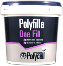 Polycell Polyfilla Trade One Fill 1 Litre, White